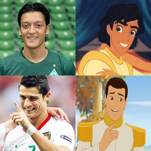 realmadridlover:

Princeeee Charming (Cristiano) y Aladdin (Ozil)  ♥
