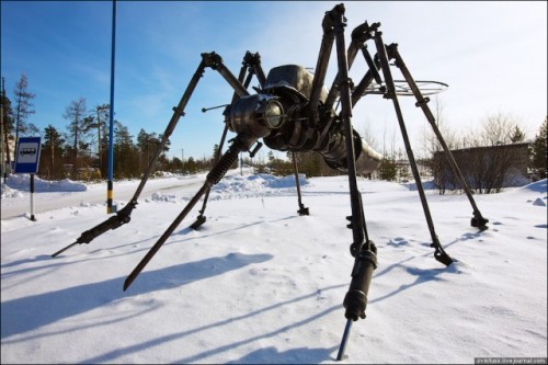 Giant Metal Mosquito Sculpture