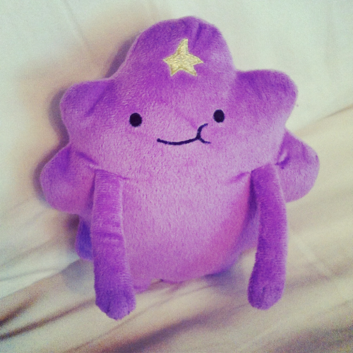 lacey:

It’s not even my birthday, but Kevin got me a Lumpy Space Princess.