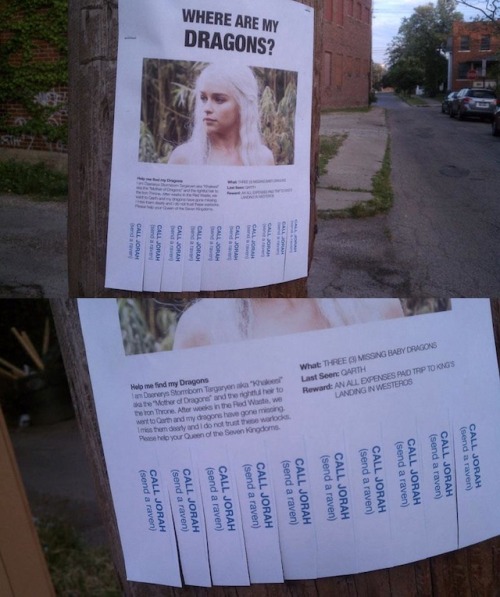 hahahahah Daenerys pergunta: “Você viu meus dragões?”