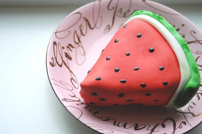 Vegan Birthday Cake on Watermelon   Sweets   Cake   Food