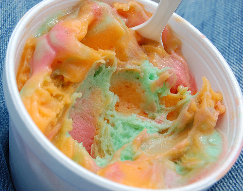What is sherbet ice cream?