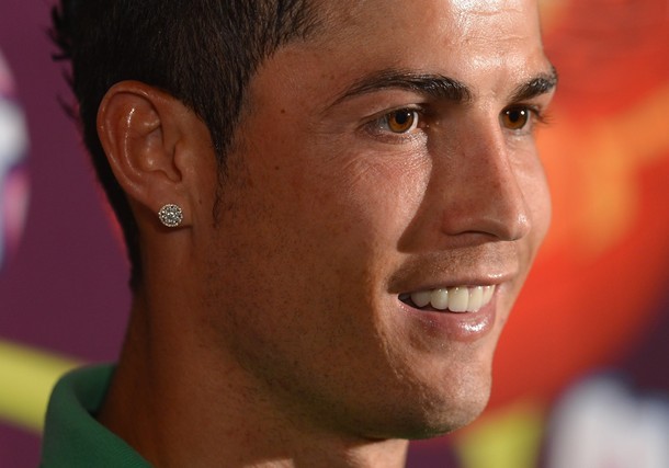  Happy Cristiano after the win vs. Netherlands ♥(via Photo from Getty Images)