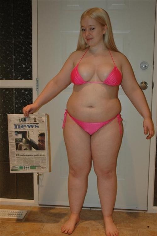 Chubby Blonde Milf Bikini