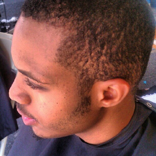 Afro Taper Fade Black Men Haircuts