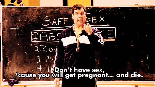 gif Mean Girls coach carr you will get pregnant and die 