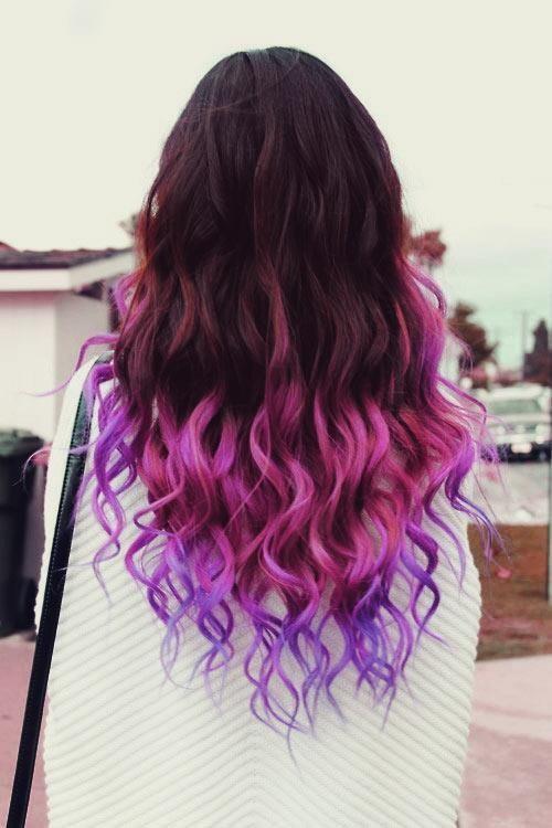 Hair Beautiful Hipster Grunge Pink Purple Brown Alternative