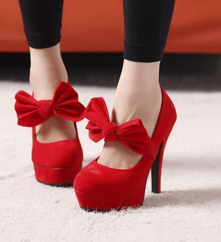 fashion, heels, red, shoes, stilettos - inspiring picture on Favim.com