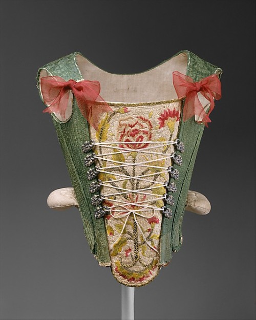 Stays, late 18th century.