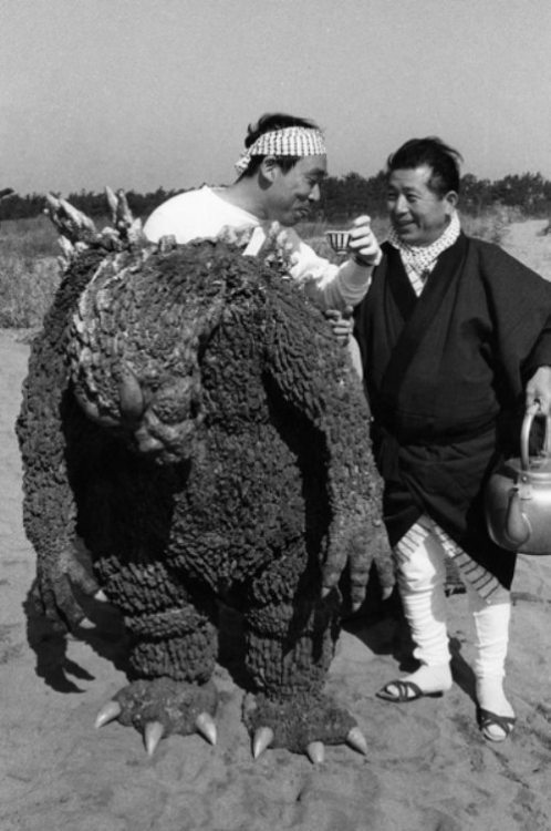 It was not uncommon for a cup of Haruo Nakajima’s sweat to be drained from the Gojira suit.
Godzilla (1954)