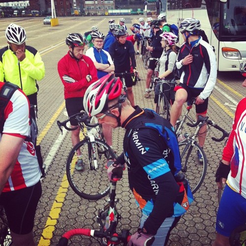 Photo of a group of cyclists taken by Neil Wyatt