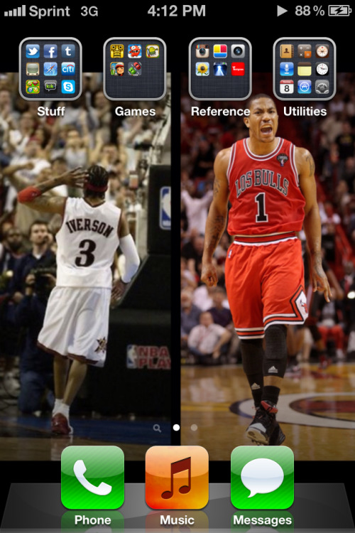 Iverson vs. Rose iPhone