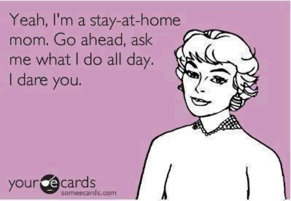Stay At Home Mom Quote Meme Funny