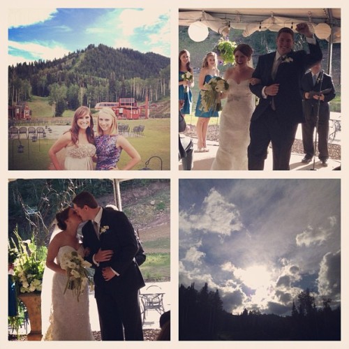 Congratulations Keelie and David! Wishing you both endless years of wedded bliss! (Taken with Instagram at Red Pine Lodge)