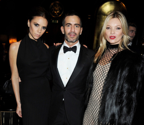 Victoria Beckham, Marc Jacobs &amp; Kate Moss at the British Fashion Awards 2011 in London (28/11/2011).