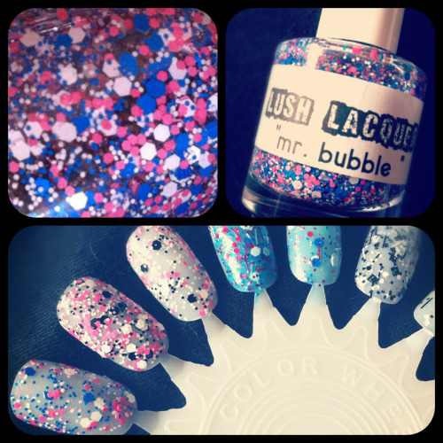 Tagged: nails, nail art, lush lacquer, indie polish, instagram, mr. bubble,