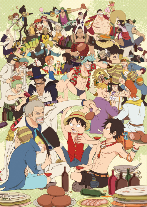 One Piece, One Piece Characters, Monkey D Luffy, Garp, Ace