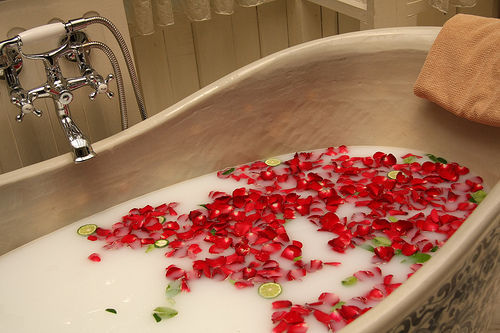 Just breathe... (roses,petals,bath,relax)