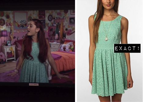 Cat was wearing this exact Pins And Needles Backless Lace Dress from Urban Outfitters, in her audition video in the episode &#8220;Tori goes platinum&#8221;.  Here&#8217;s a cheaper and VERY similar alternative to Cats dress.
