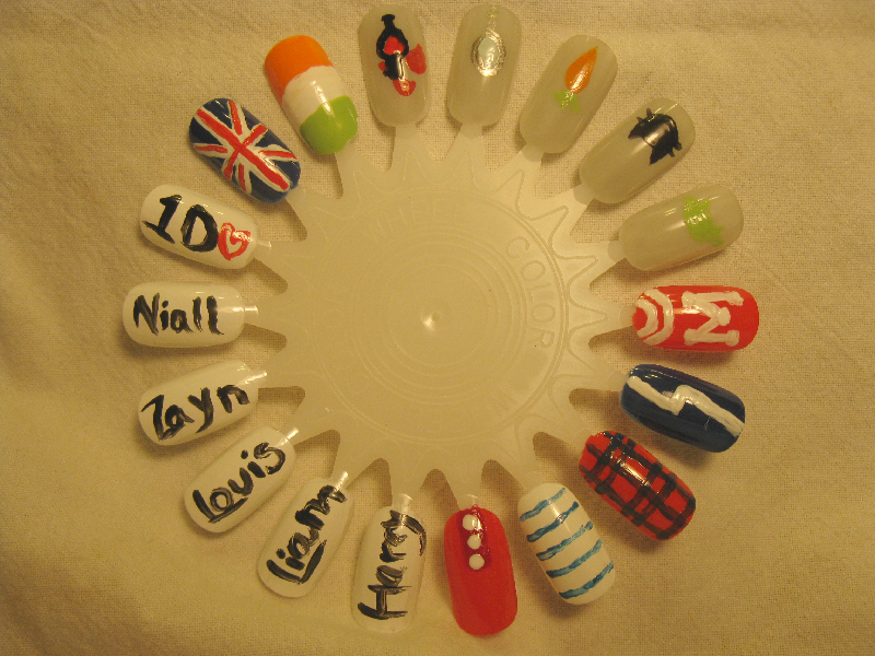 One Direction Nail Wheel! In return for being promoed on my friend's One