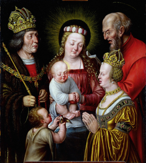 Emperor Maximilan I and His Second Wife Anna Pray to the Holy Family

LUMPIEST PAINTING EVER. 

(submitted by Richard Arnopp) 