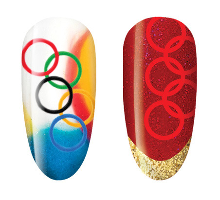 Get into the spirit with one of these Olympic nail art designs