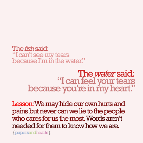 I can feel your tears because you&#8217;re in my heart | CourtesyFOLLOW BEST LOVE QUOTES ON TUMBLR  FOR MORE LOVE QUOTES