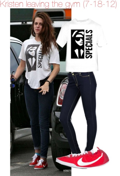 Kristen Stewart Fashion by feeneenee featuring 7 for all mankind jeans  7 For All Mankind  jeans / TENKAY LOW SNEAKER 