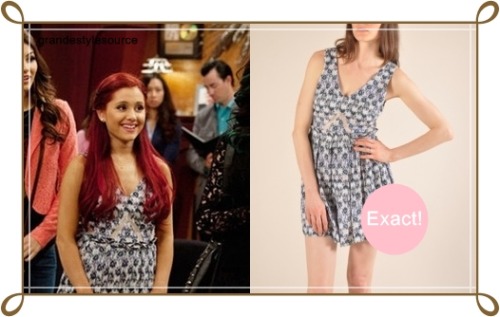 Ariana Grande as Cat ValentineWearing a Finders Keepers Let Love Down Dress | $158