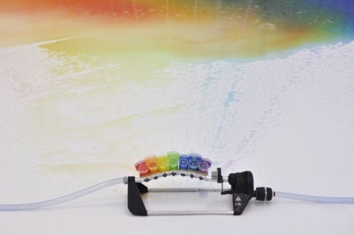 (via Liquid Rainbow, A Garden Sprinkler That Sprays Rainbows)