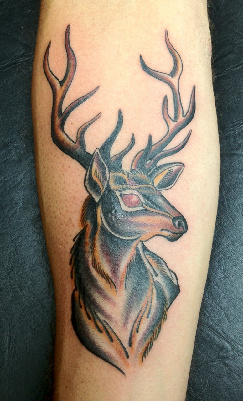 Elk Head Tattoo