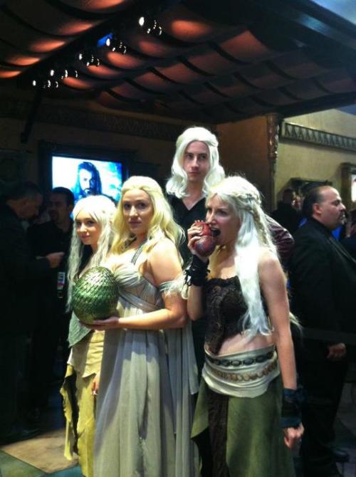 targaryen party at the wb booth