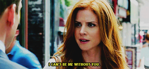 IRREPLACEABLE. What would Harvey be without Donna? Image from fyeah-harveydonna.tumblr.com