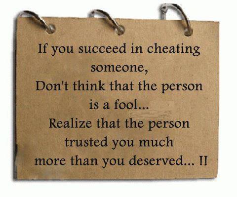 I&#8217;m saying!
I trusted you more than you deserved&#8230;.