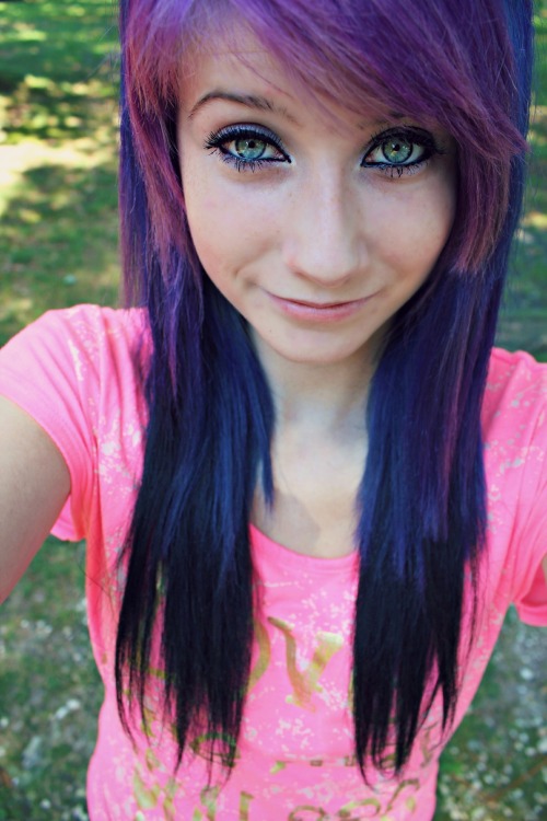 Blue and Purple Hair Tumblr