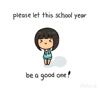 My final year of high school starts tomorrow! Eek! Good luck to everyone else going back to school. &gt;u&lt;