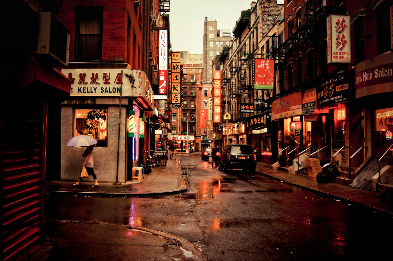 Afternoon rain. Pell Street. Chinatown, New York... | NY Through the Lens - New York ...