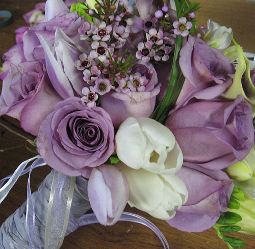 wedding flowers purple