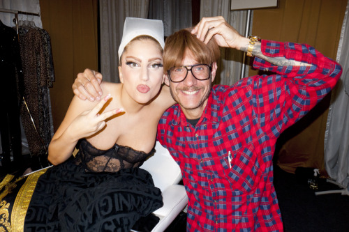 Me and Lady Gaga backstage before the show.