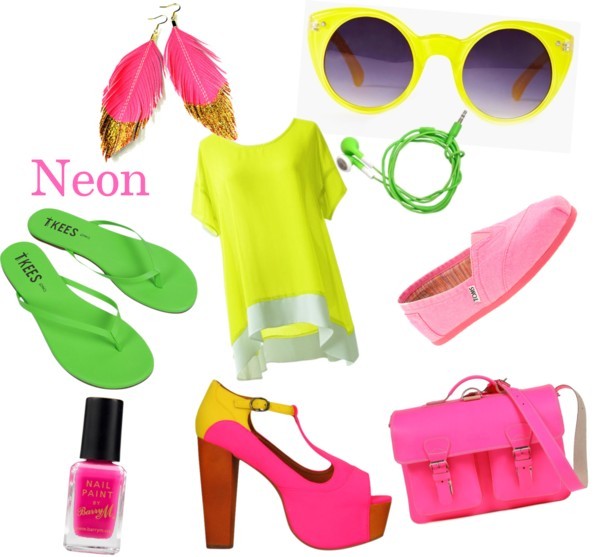 Neon van lifelaughandhappiness met cateye sunglasses