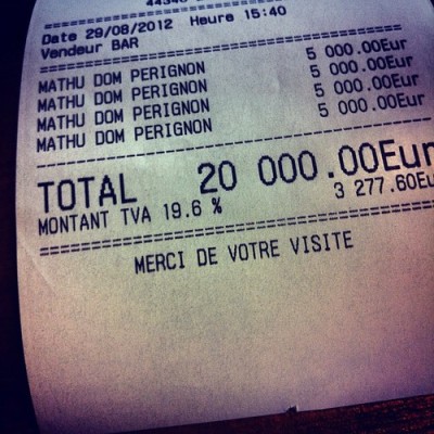 $25,000 of Dom. #domperignon #rich #paris by benjamin_franklin100 