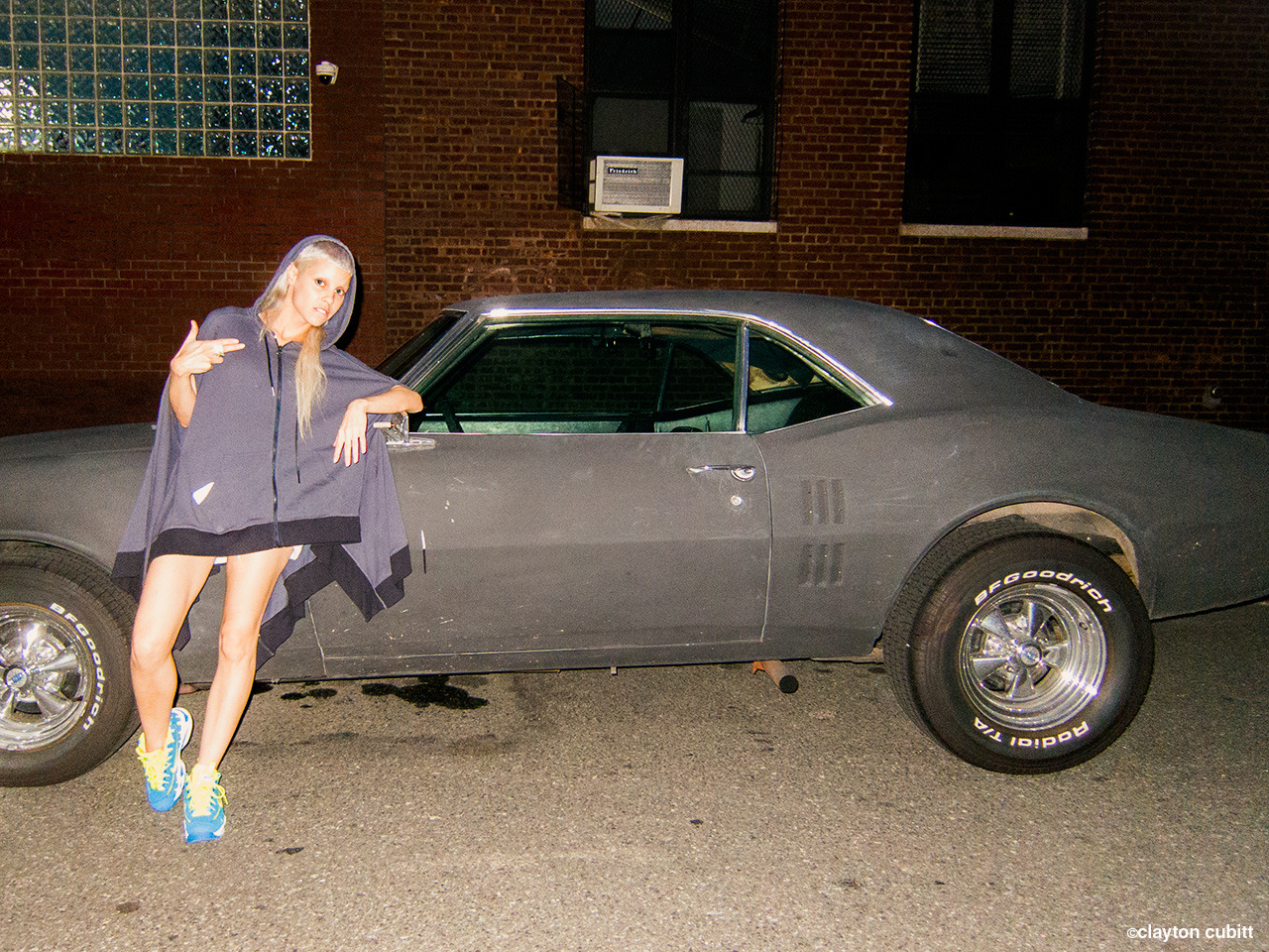 Yolandi and her muscle car, Brooklyn  (2513)