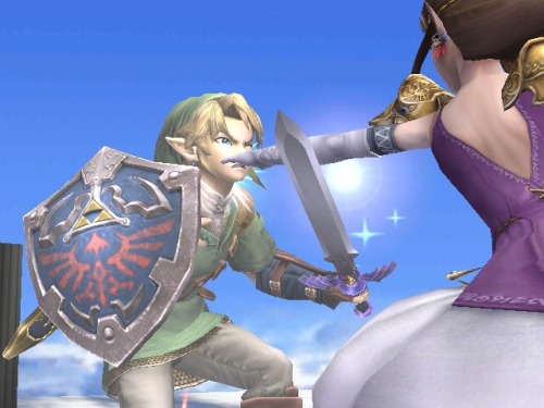 Zelda’s revenge for Link’s aerial FACE HUMP.