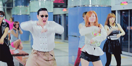 LOL drôle danse style de danse Gangnam psy d'été gif