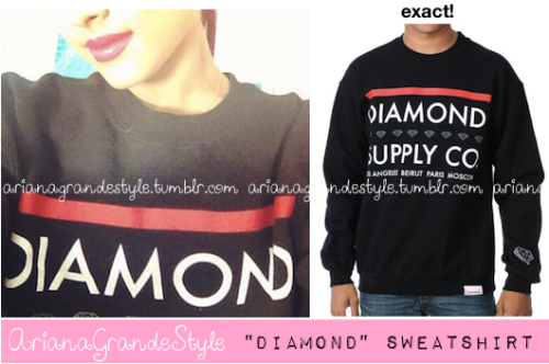 Ariana spotted in this instagram picture, wearing: Exact Diamond Supply Roots Black Pullover from Diamond Supply Co.