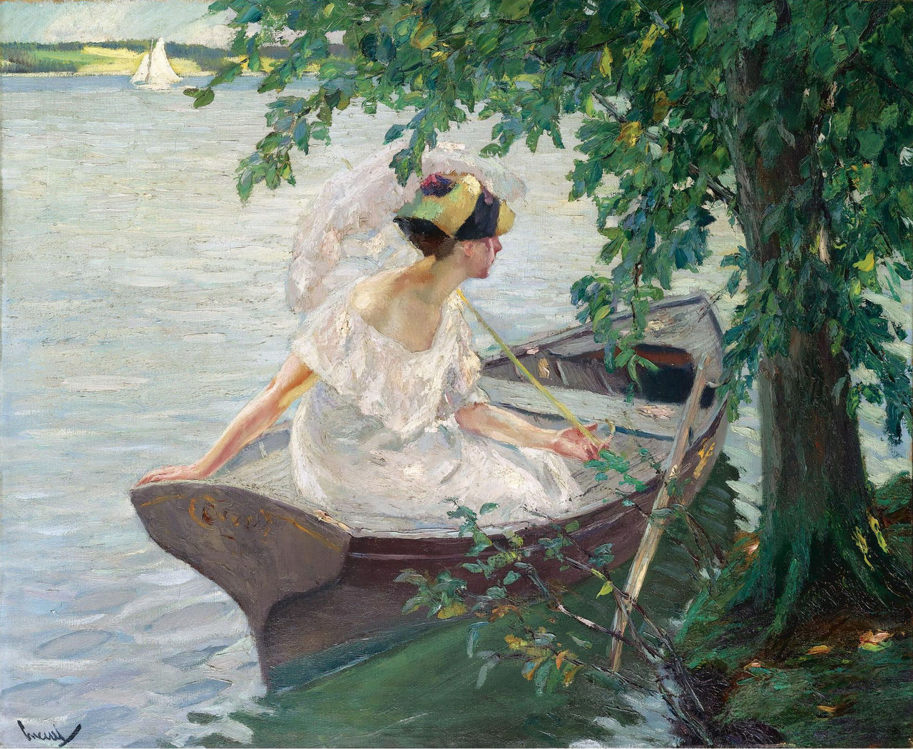 An Outing by Boat - Edward Cucuel - 1917.