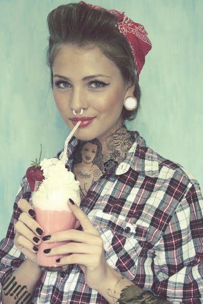 Girls With Tattoos And Gauges Tumblr