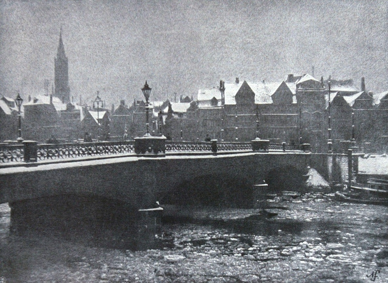 Alte Wandrahmsbrücke, 1908 by Arthur Fischer