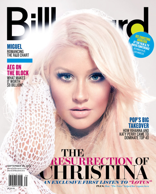 The latest issue of Billboard magazine features the amazing Christina Aguilera. Get a first look at the cover (stay tuned for the story) and click here to subscribe!