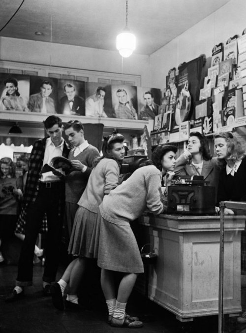 Teenagers listen to records in 1944. Photographed by LIFE&#8217;s Nina Leen &#8212; see more of her work here on LIFE.com.